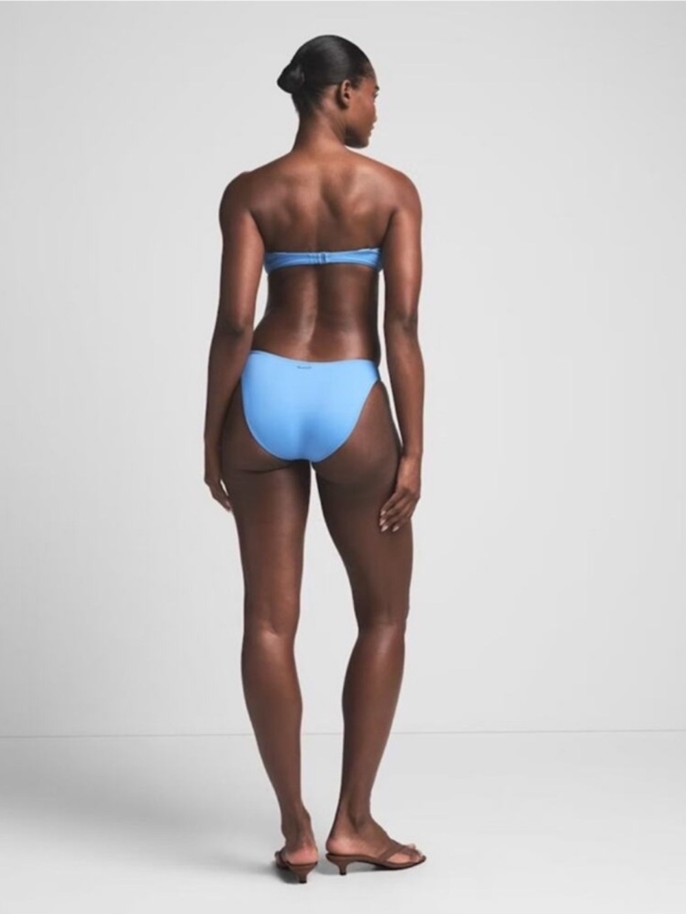 Skims Signature Swim Dipped Mid Coverage Bottom Small Tide